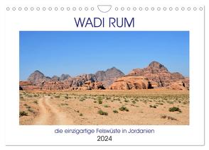 WADI RUM, die einzigartige Felswüste in Jordanien (Wandkalender 2024 DIN A4 quer), CALVENDO Monatskalender von Senff,  Ulrich