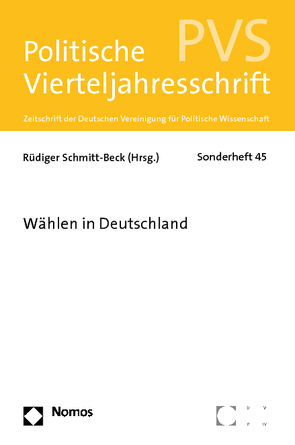 Wählen in Deutschland von Schmitt-Beck,  Rüdiger