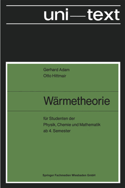 Wärmetheorie von Adam,  Gerhard, Hittmair,  Otto