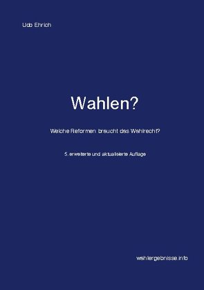 Wahlen? von Ehrich,  Udo