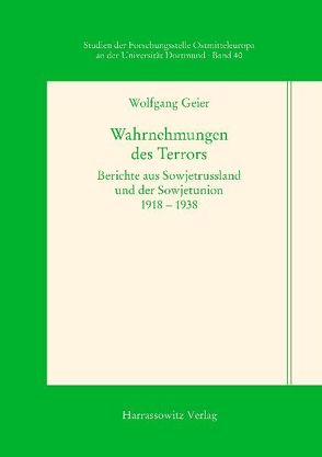 Wahrnehmungen des Terrors von Geier,  Wolfgang