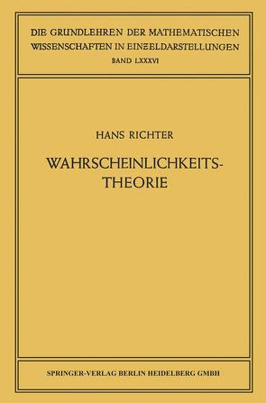 Wahrscheinlichkeitstheorie von Richter,  Hans