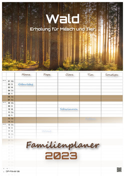 Wald – Erholung für Mensch und Tier – 2023 – Kalender DIN A3 – (Familienplaner) von GP-Fever.de