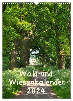 Wald- und Wiesenkalender 2024 Planer (Wandkalender 2024 DIN A3 hoch), CALVENDO Monatskalender von Drews,  Marianne