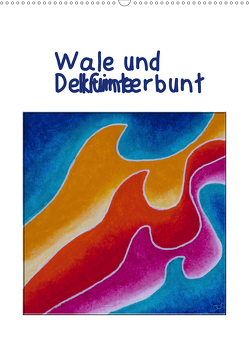 Wale und Delfine kunterbunt (Wandkalender 2021 DIN A2 hoch) von Thomas,  Doris