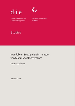 Wandel von Sozialpolitik im Kontext von Global Social Governance von Licht,  Nathalie