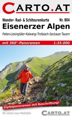 Wander- Rad- & Schitourenkarte 804 Eisenerzer Alpen