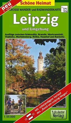 Wander- und Radwanderkarte Leipzig und Umgebung