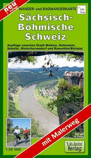 Wander- und Radwanderkarte Sächsisch-Böhmische Schweiz