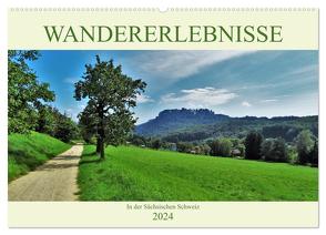 Wandererlebnisse in der Sächsischen Schweiz (Wandkalender 2024 DIN A2 quer), CALVENDO Monatskalender von Janke,  Andrea