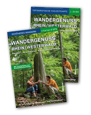 Wandergenuss Rhein-Westerwald – Start-Set mit Buch und Karte 1: 25000 von Poller,  Ulrike, Schoellkopf,  Uwe, Todt,  Wolfgang