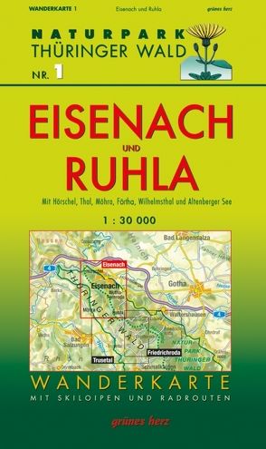 Wanderkarte Eisenach und Ruhla