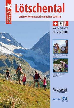 Wanderkarte Lötschental von Rotten Verlag AG