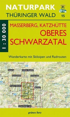 Wanderkarte Masserberg, Katzhütte, Oberes Schwarzatal