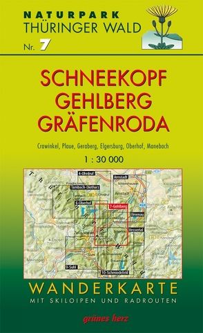 Wanderkarte Schneekopf/Gehlberg und Gräfenroda