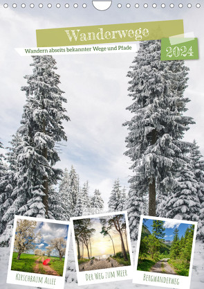 Wanderwege (Wandkalender 2024 DIN A4 hoch) von Gierok-Latniak,  Steffen