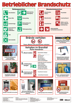 Wandtafel Betrieblicher Brandschutz von Volkmar,  Guido