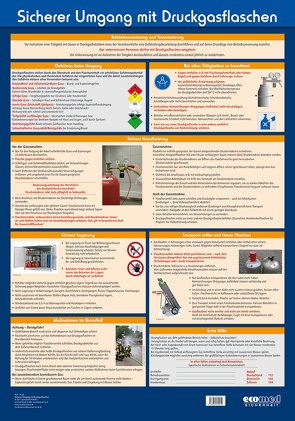 Wandtafel Sicherer Umgang mit Druckgasflaschen von Roth,  Lutz, Rupp,  Gabriele