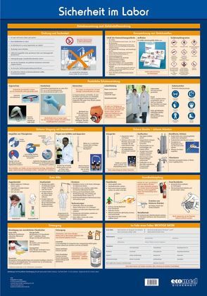 Wandtafel Sicherheit im Labor von Roth,  Lutz