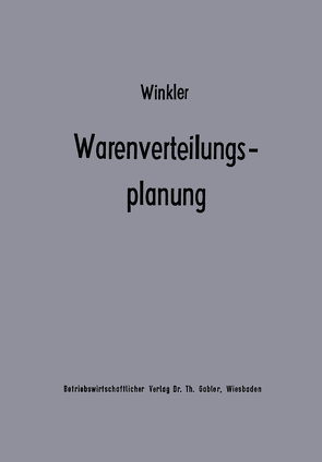 Warenverteilungsplanung von Winkler,  Heiko