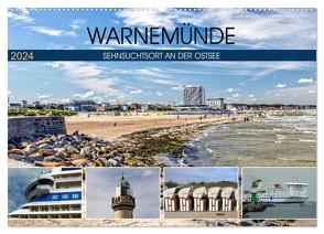 Warnemünde – Sehnsuchtsort an der Ostsee (Wandkalender 2024 DIN A2 quer), CALVENDO Monatskalender von Felix,  Holger