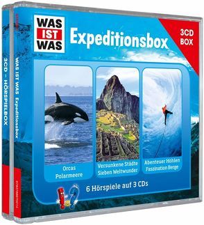 WAS IST WAS 3-CD-Hörspielbox Expedition von Baur,  Dr. Manfred, Carlsson,  Anna, Haderer,  Kurt, Hameyer,  Jan, Haßler,  Sebastian, Illi,  Günther, Krumbiegel,  Crock, Riedl,  Jakob, Semar,  Kristiane