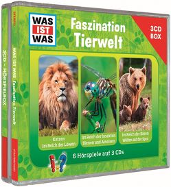 WAS IST WAS 3-CD-Hörspielbox Faszination Tierwelt von Bauer,  Matthias, Baur,  Dr. Manfred, Carlsson,  Anna, Falk,  Matthias, Haderer,  Kurt, Hameyer,  Jan, Haßler,  Sebastian, Illi,  Günther, Krumbiegel,  Crock, Riedl,  Jakob