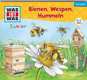 WAS IST WAS Junior Hörspiel. Bienen, Wespen, Hummeln von Bertling,  Simon, Boje,  Kornelia, Döring,  Ronja, Gellner,  Edwin, Hagitte,  Christian, Herrmann,  Dennis, Hopt,  Anita, Khawatmi,  Karim, Lohr,  Stefan, Marx,  Christiane, Schmidtke,  Lars, Schubert,  Luise, Treis,  Noah, Wolf,  Roland, Wollny,  Levan