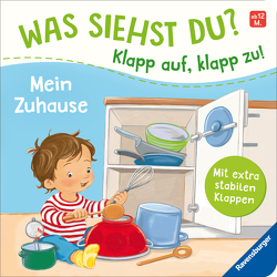 Was siehst du? Klapp auf, klapp zu! Mein Zuhause von Grimm,  Sandra, Hebrock,  Andrea