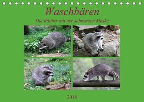 Waschbären – Die Räuber mit der schwarzen Maske (Tischkalender 2018 DIN A5 quer) von Klatt,  Arno