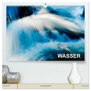 Wasser (hochwertiger Premium Wandkalender 2024 DIN A2 quer), Kunstdruck in Hochglanz von aguja,  aguja