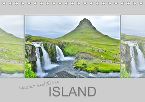 Wasser und Eis in Island (Tischkalender 2020 DIN A5 quer) von Travelina