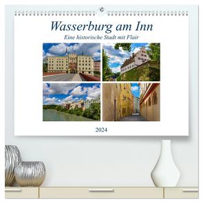 Wasserburg am Inn (hochwertiger Premium Wandkalender 2024 DIN A2 quer), Kunstdruck in Hochglanz von Di Chito,  Ursula