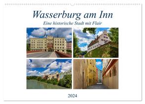 Wasserburg am Inn (Wandkalender 2024 DIN A2 quer), CALVENDO Monatskalender von Di Chito,  Ursula