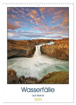 Wasserfälle auf Island (Wandkalender 2024 DIN A3 hoch), CALVENDO Monatskalender von Grosskopf,  Rainer