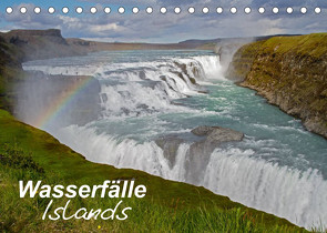 Wasserfälle Islands (Tischkalender 2023 DIN A5 quer) von Uppena,  Leon