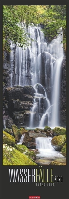 Wasserfälle Kalender 2023. XXL Hochformat mit spektakulären Wasserfällen, fotografiert von international ausgezeichneten Fotografen. Länglicher Kalender mit traumhaften Naturfotos. von Weingarten