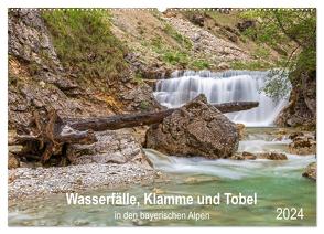 Wasserfälle, Klamme und Tobel in den bayerischen Alpen (Wandkalender 2024 DIN A2 quer), CALVENDO Monatskalender von Jank,  Robert