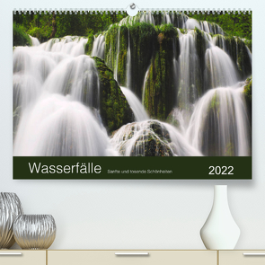 WASSERFÄLLE – Sanfte und tosende Schönheiten (Premium, hochwertiger DIN A2 Wandkalender 2022, Kunstdruck in Hochglanz) von Koch,  Lucyna