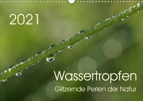 Wassertropfen – glitzernde Perlen der Natur (Wandkalender 2021 DIN A3 quer) von Enkemeier,  Sigrid