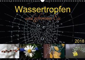 Wassertropfen und gefrorenes Eis (Wandkalender 2018 DIN A3 quer) von SchnelleWelten