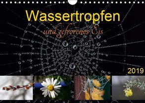 Wassertropfen und gefrorenes Eis (Wandkalender 2019 DIN A4 quer) von SchnelleWelten