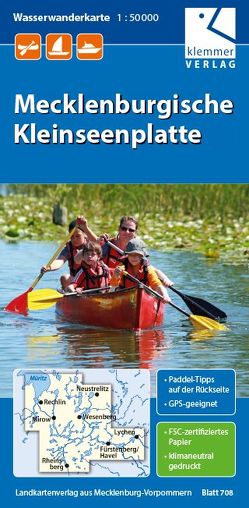 Wasserwanderkarte Mecklenburgische Kleinseenplatte von Goerlt,  Heidi, Klemmer,  Klaus, Kuhlmann,  Christian, Wachter,  Thomas