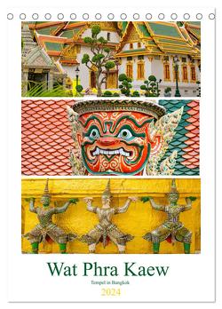 Wat Phra Kaew – Tempel in Bangkok (Tischkalender 2024 DIN A5 hoch), CALVENDO Monatskalender von Schwarze,  Nina