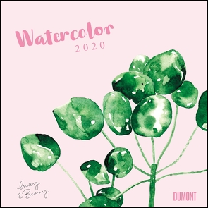 Watercolor 2020 – May & Berry – Wandkalender mit Spiralbindung – DUMONT Quadratformat 24 x 24 cm von DUMONT Kalenderverlag, May & Berry