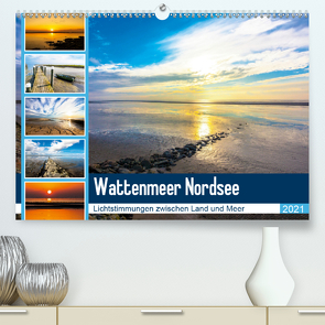 Wattenmeer Nordsee – Lichtstimmungen zwischen Land und Meer (Premium, hochwertiger DIN A2 Wandkalender 2021, Kunstdruck in Hochglanz) von und Hardy Dreegmeyer,  Andrea