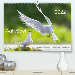 Wattvögel an der Friesischen IJsselmeerküste (Premium, hochwertiger DIN A2 Wandkalender 2022, Kunstdruck in Hochglanz) von Will,  Thomas