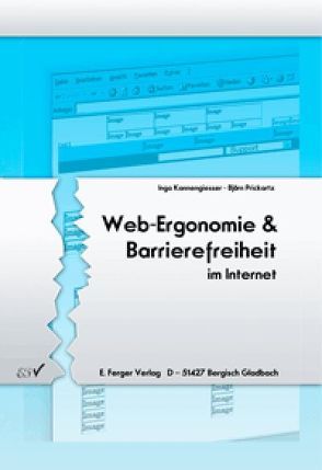 Web-Ergonomie & Barrierefreiheit im Internet von Kannengiesser,  Inga, Prickartz,  Björn