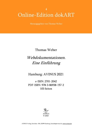 Webdokumentationen von Weber,  Thomas