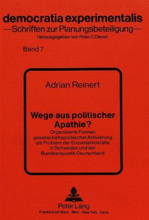 Wege aus politischer Apathie? von Reinert,  Adrian